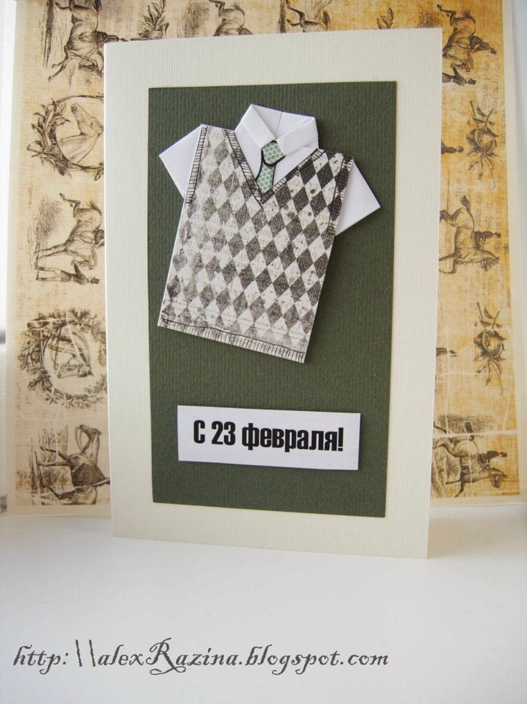 Открытка рубашка своими руками