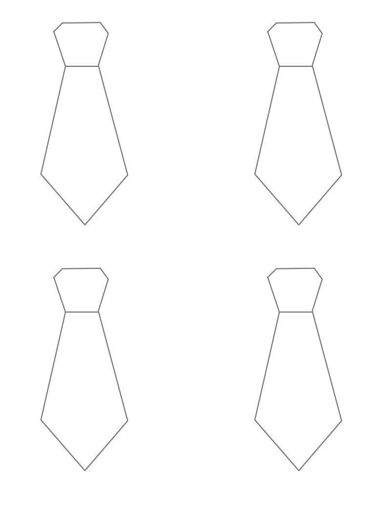 Поделка рубашка с галстуком из бумаги