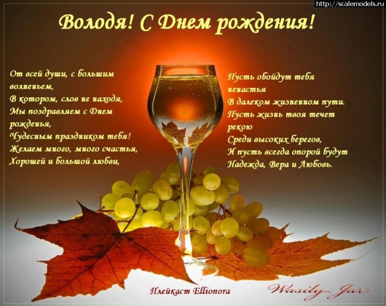 Поздравления с днём рождения Владимиру