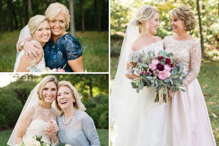 Со свадьбой дочери маме