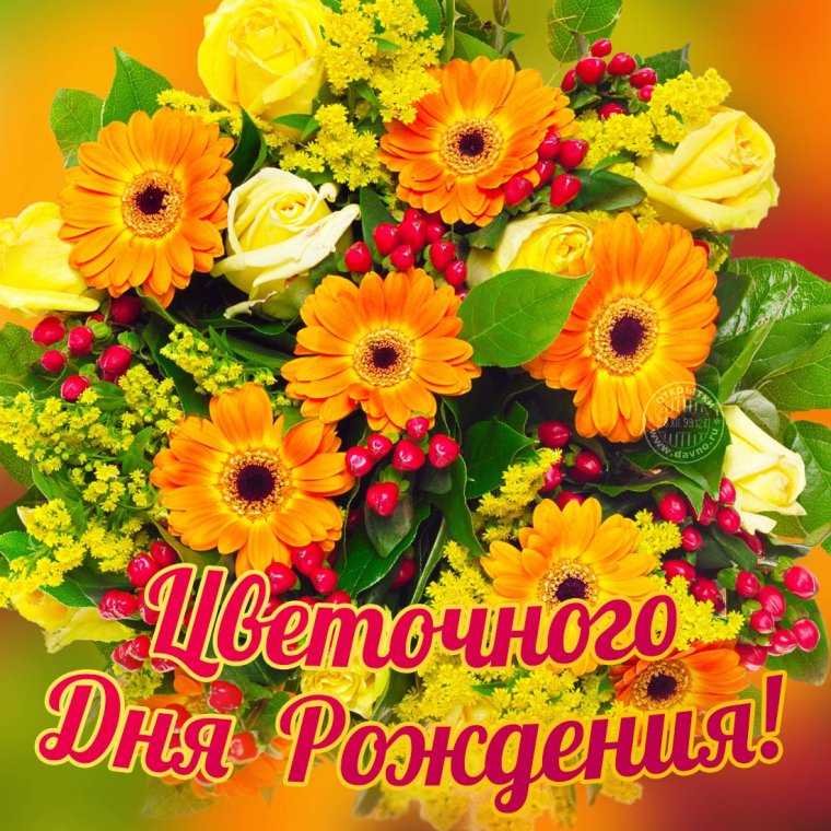 Поздравления с днем рождения цветы