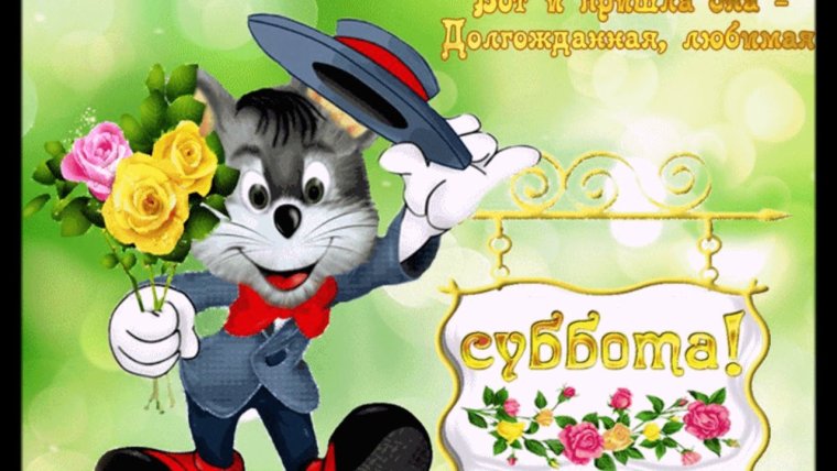 Открытки с субботой прикольные