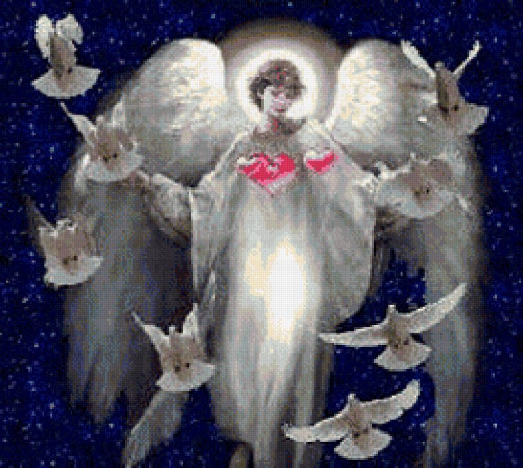 Ангел с голубем