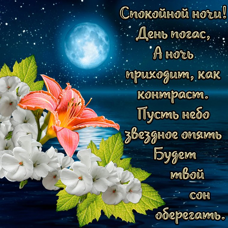 Красивые пожелания спокойной ночи