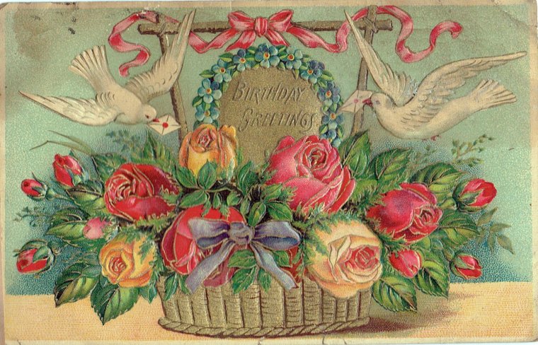 Старинные поздравительные открытки