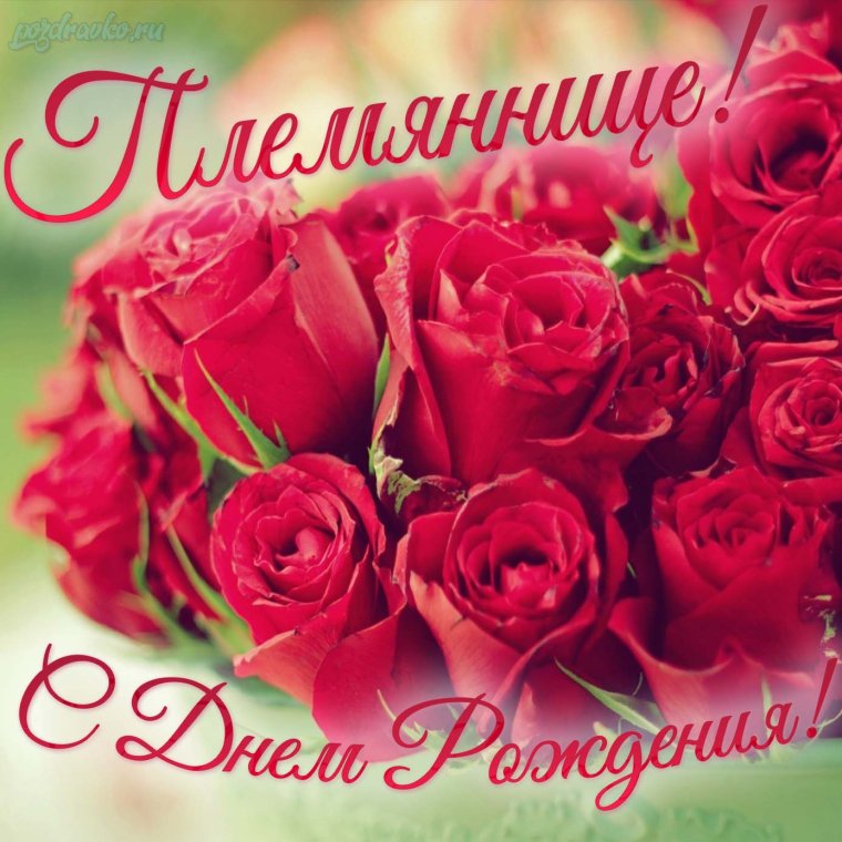 Поздравление племяннице