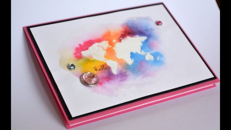 Открытки красками своими руками