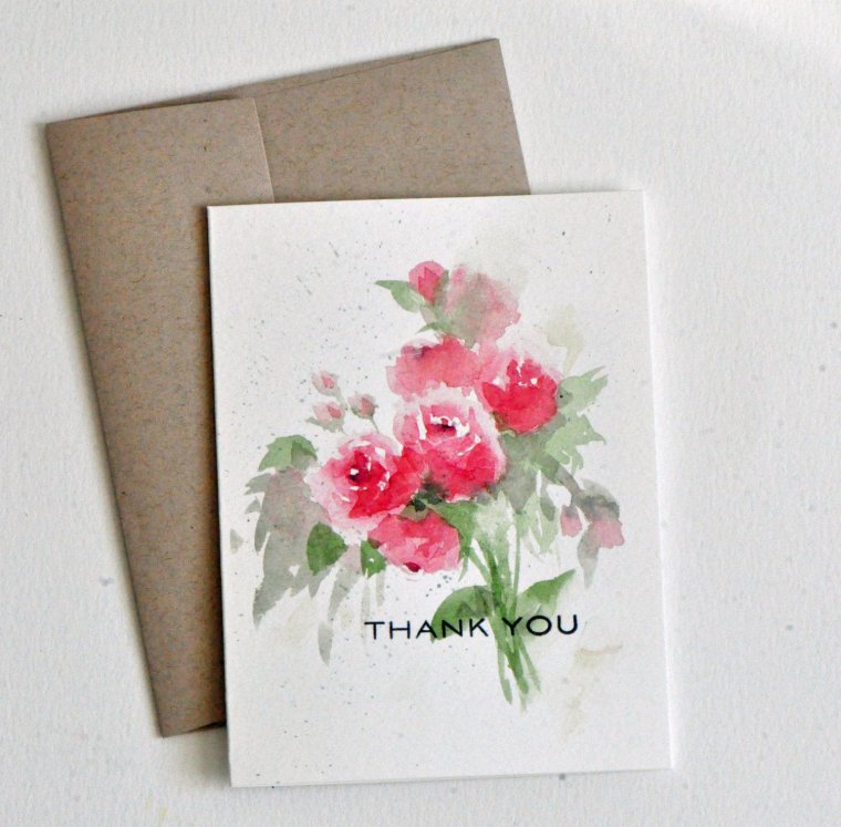 Акварельные открытки ручной работы