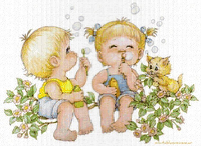 Детки художницы Ruth Morehead