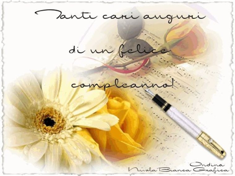 С днём рождения на итальянском языке