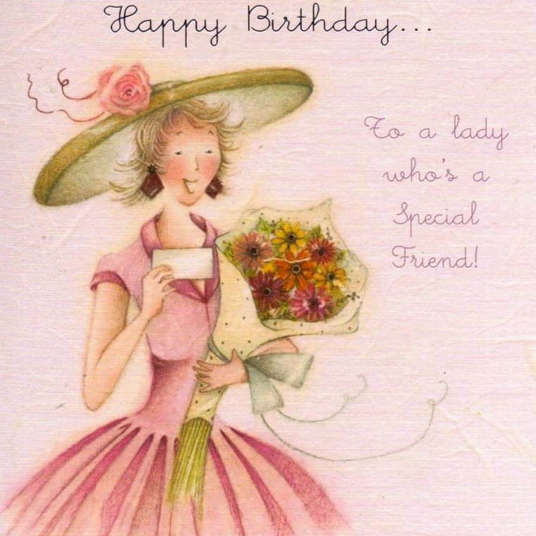 Рисунок на др девушке