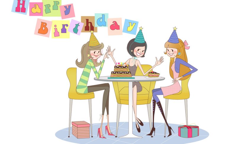 С днём рождения иллюстрации