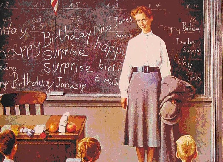 Старинные открытки про школу