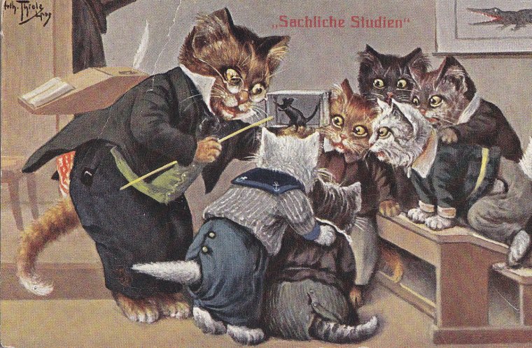 Антикварные открытки с днем учителя