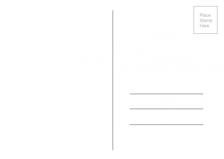 Формат почтовой открытки