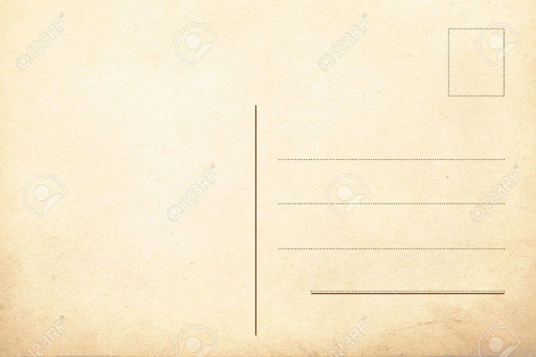 Обратная сторона открытки