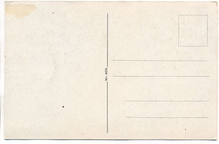 Вид открытки с обратной стороны