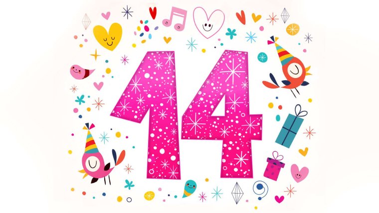 14 Лет цифры