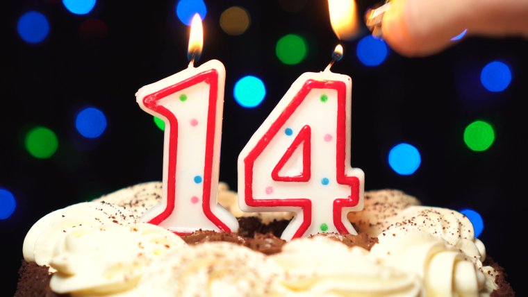 Открытки с днём рождения 14 лет