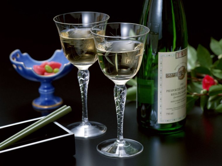 Шампанское в бокале