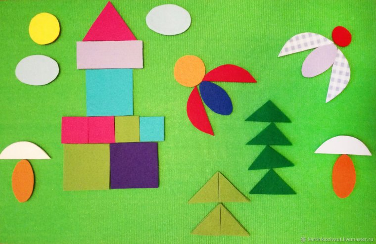 Конструирование зданий из геометрических фигур