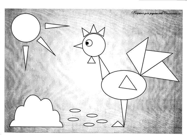 Фигуры из геометрического материала