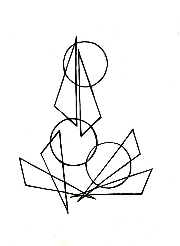 Цветы из геометрических фигур