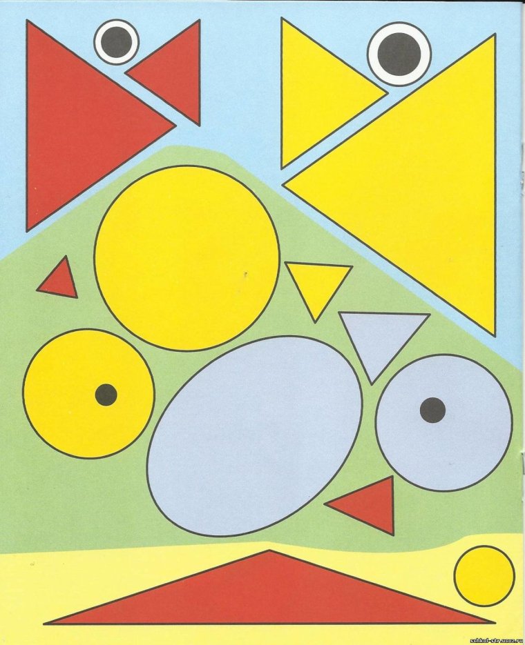 Картины из геометрических фигур