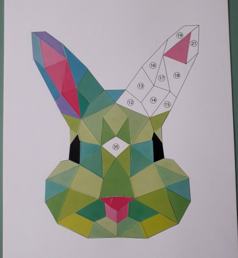 Объемная аппликация из геометрических фигур