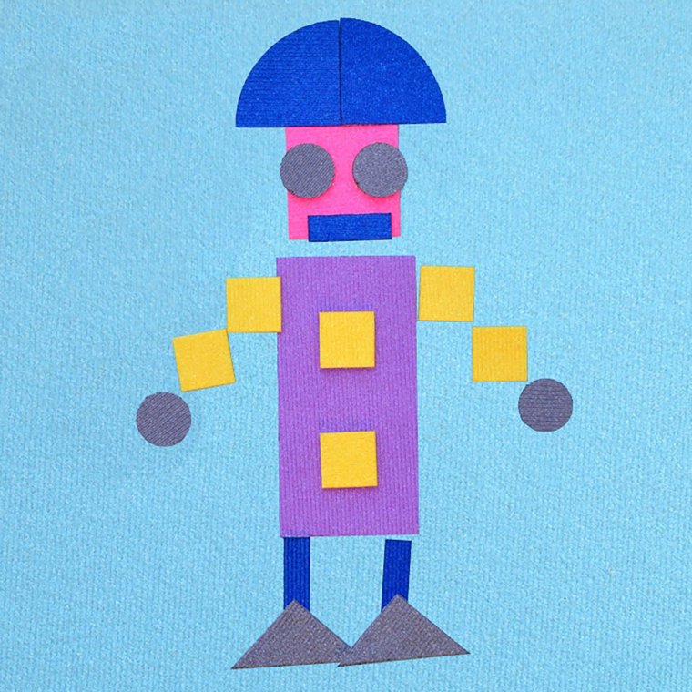 Фигурки из геометрических фигур