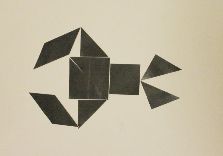 Геометрическая аппликация для детей 5-6 лет