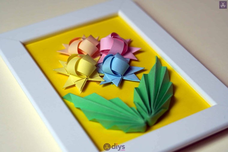 Оригами из бумаги открытка