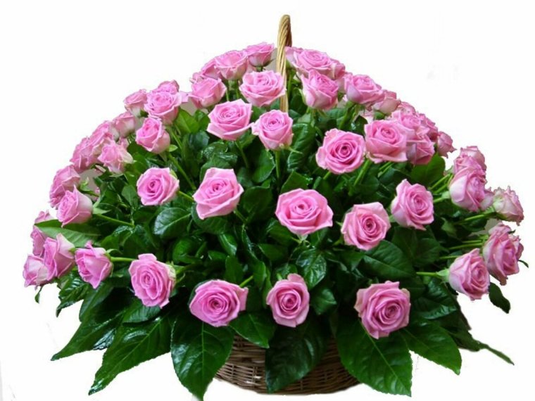 Букет цветов с надписью с днем рождения