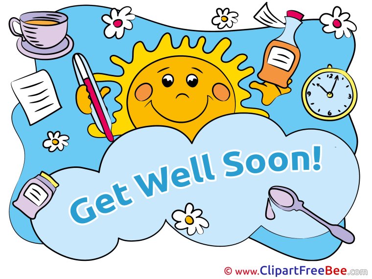 Get well soon выздоравливайте