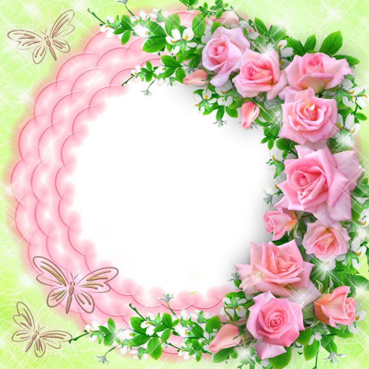 Красивая Цветочная рамка