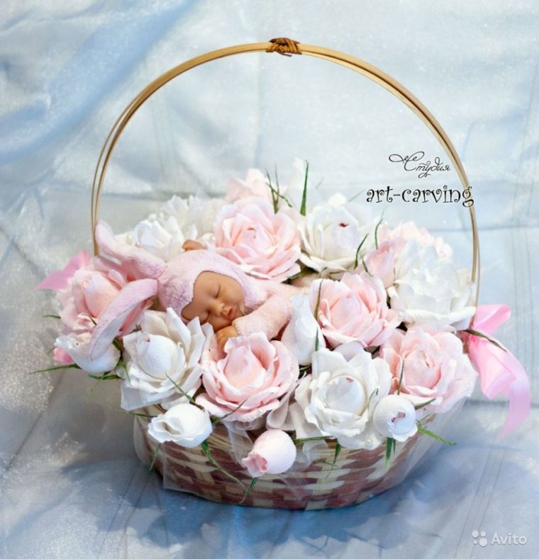 Букет "с рождением Дочки"