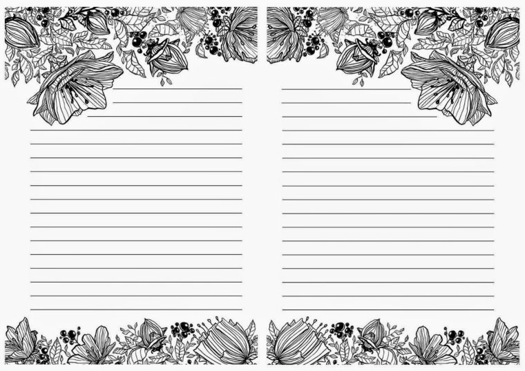 Красивые листочки для блокнота