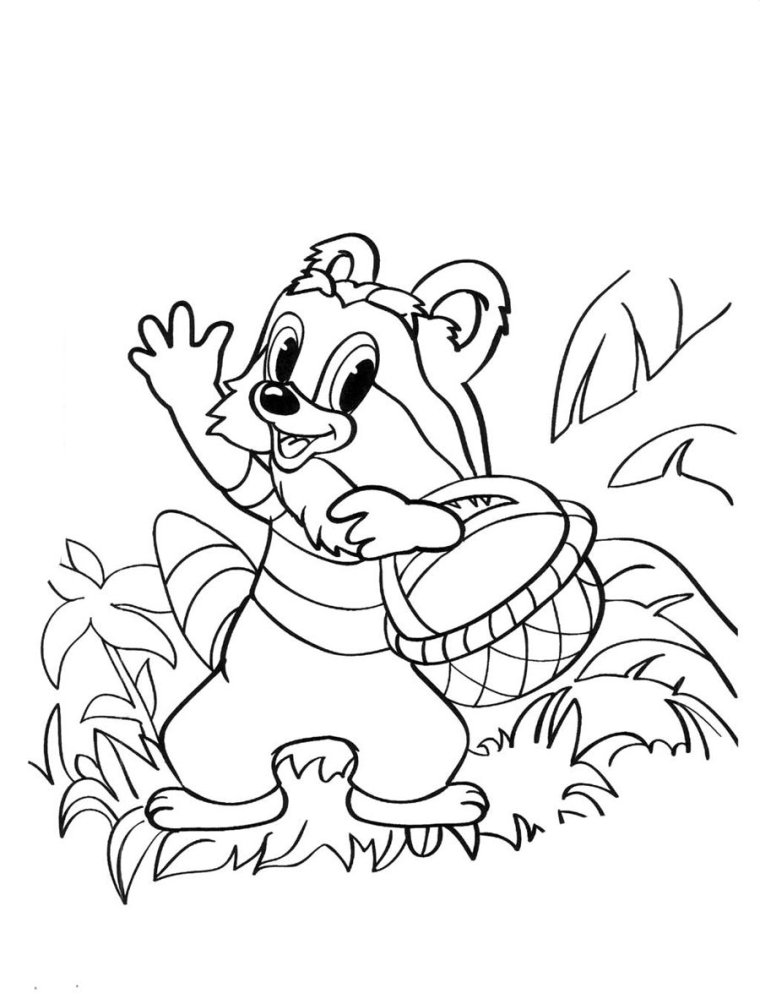 Открытка раскраска для детей