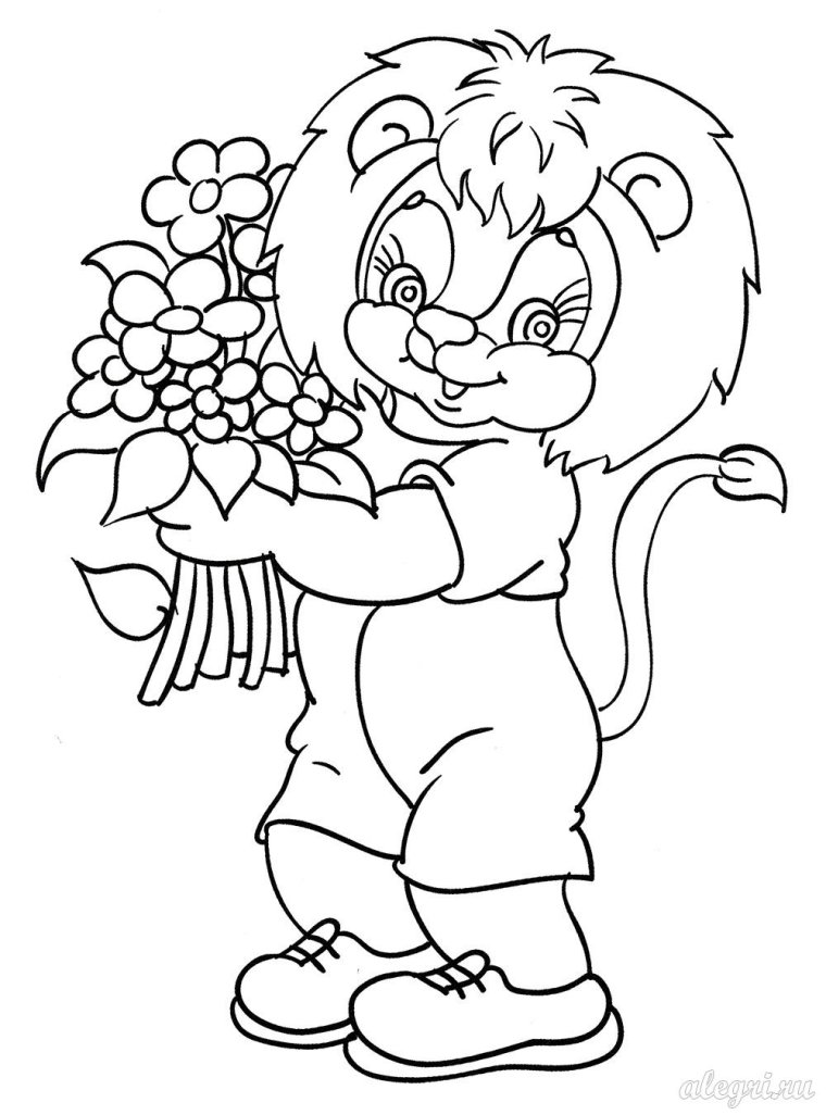 Раскраски к 8 марту