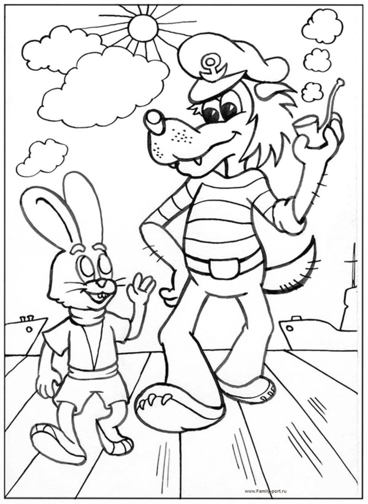 Леопольд раскраска