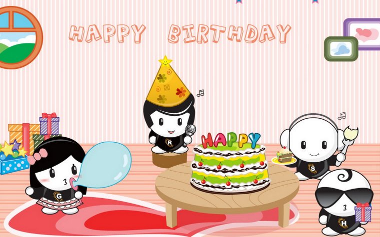 Корейские открытки с днем рождения