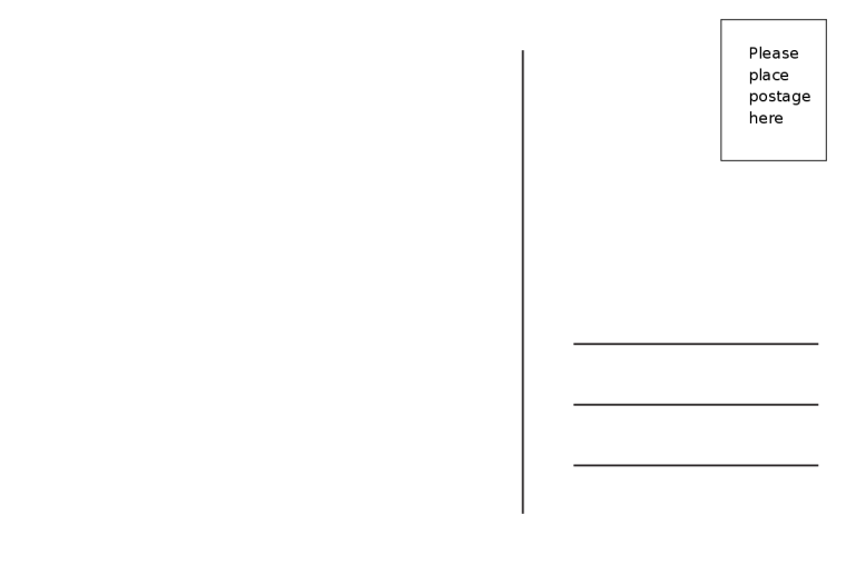Обратная сторона открытки