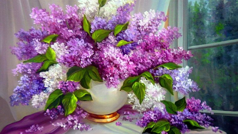 Букет сирени добрый день