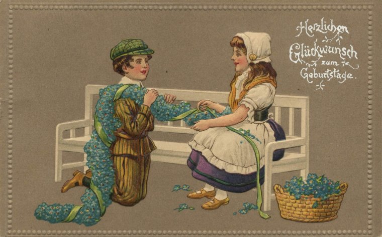 Европейские ретро открытки