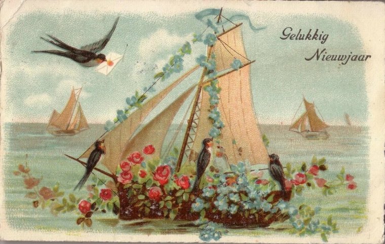 Винтажные открытки с днем рождения