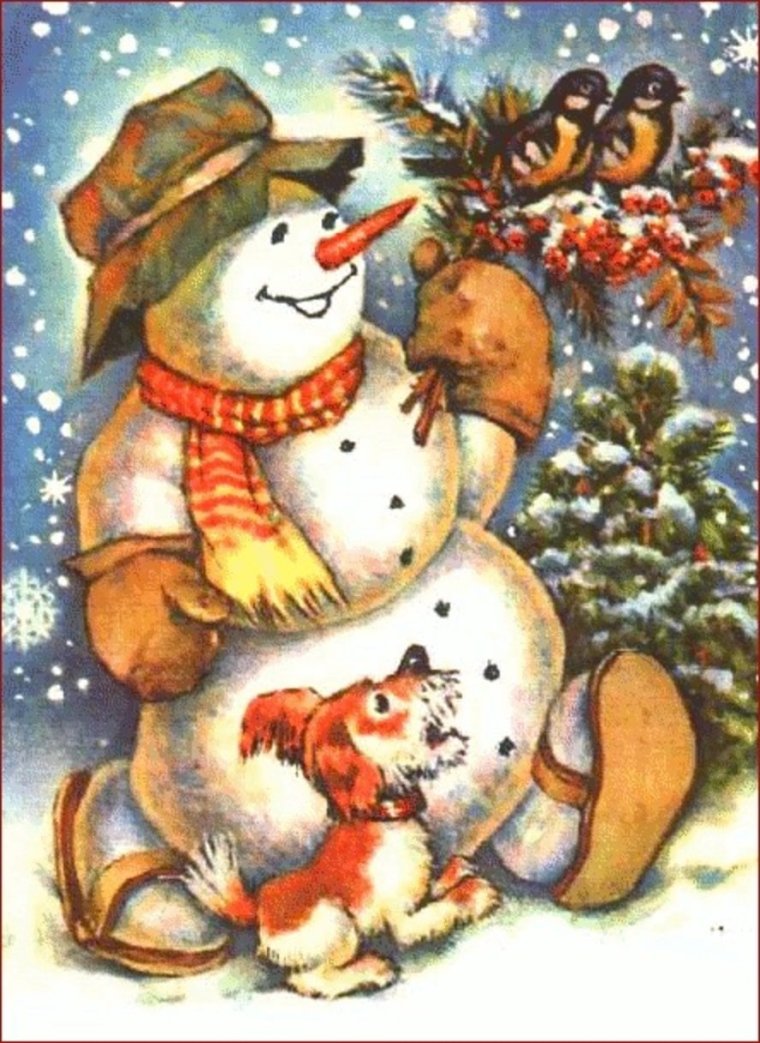 Советские новогодние открытки
