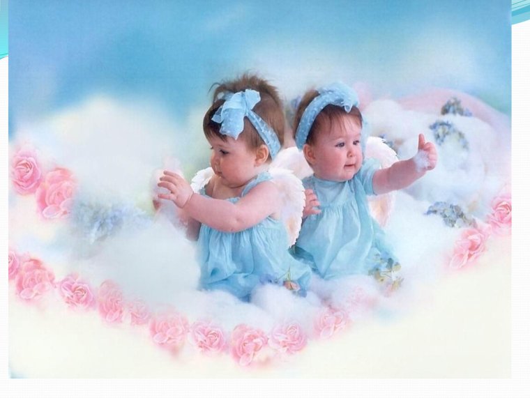 Открытка с рождением двойняшек