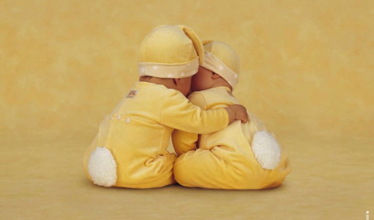 Анна Геддес Близнецы