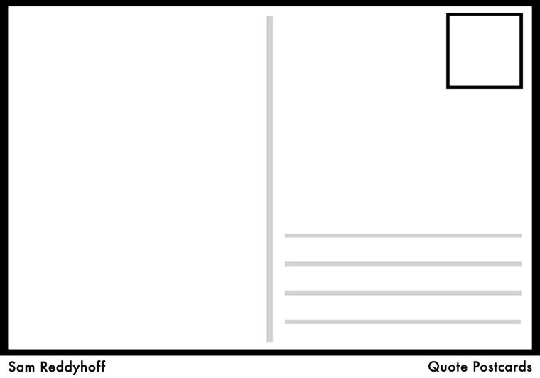 Обратная сторона открытки