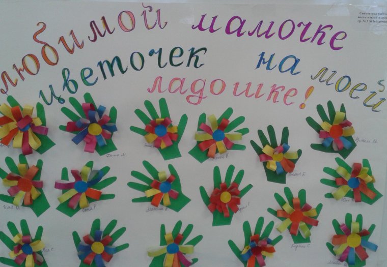 Аппликация подарок маме